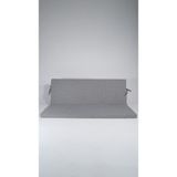 Sowso Premium Salıncak Minderi 45x130x5 cm | Gri Sert Sünger | Keten Kumaş & Fermuarlı Kolay Yıkanabilir | Pratik Bağcıklı | Açık Gri - 45 x 130 x 5 cm