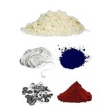 Soya Mum Yapım Seti, 1Kg Soya Wax, 2 Ad. Boya, Fitil, Mum Çıtçıtı