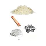 Soya Mum Yapim Seti, 1Kg Soya Wax, Fitil, Mum Citciti, Ahsap Fitil