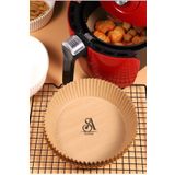 SoyAkca Airfryer (hava Fritözü) Fritöz Pişirme Kağıdı - 50 Adet 16cm - 50adet