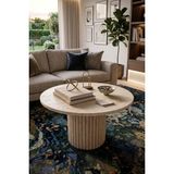 Soyasis Petra Çıtalı & Bohem Yuvarlak Orta Sehpa (70 Cm) - Traverten-Traverten