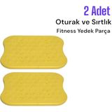 Soylu Grup Kent Ve Bahçe Mobilyaları Baklava Desen Oturak ve Sırtlık (1 Takım – 2 Adet) | Dış Mekan Fitness Yedek Parça - Sarı
