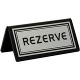 Soylu Pleksi Kafe&restoran Masa Rezerve Yazısı Silver 10X5 cm SV188