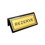 Soylu Pleksi Pleksi Kafe&restoran Masa Rezerve Yazısı Gold 10X5 cm SV189