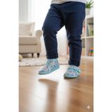 Soylu Yumuşak Pamuklu Unisex Çocuk Pandufu Yeşil/Panda
