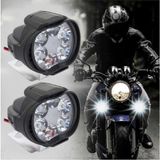 Soyluhan Store 2 Adet Motosiklet Scooter LED Sis Farı 6 Ledli Çakar ve Sabit Mod Özellikli Aydınlatma