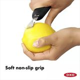 Soyma Bıçaklı Limon Rendesi Ve Limon Kabuğu Soyma Aleti, Siyah