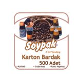 SOYPAK Kahverengi Desenli Karton Bardak 7 Oz*500 Adet