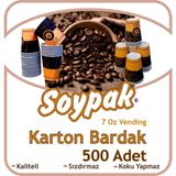 Soypak Kahverengi Karton Bardak 7 Oz - 500 Adet