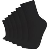 Soytemiz Düz Siyah Kolej Çorap Cotton 6 Çift Rahatsız Etmeyen Esnek Lastik ile Konfor - 36 - 41