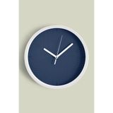 Soyut Alçı Görünümlü Modern Duvar Saati - 25cm - Önü Camlı Beyaz Kasa - Sessiz Mekanizma, JH0388S25BKP