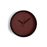 Soyut Alçı Görünümlü Modern Duvar Saati - 25cm - Önü Camlı Siyah Kasa - Sessiz Mekanizma, JH0387S25SKP