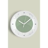 Soyut - Bohem - Geometrik Temalı Modern Duvar Saati - 30cm - Önü Camlı Beyaz Kasa - Sessiz Mekanizma, JH0720S30BKP
