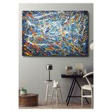 Soyut Büyük Boy El Yapımı Yağlı Boya Tablo 161x116cm