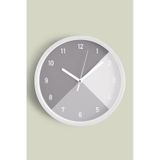 Soyut - Geometrik Temalı Modern Duvar Saati - 30cm - Önü Camlı Beyaz Kasa - Sessiz Mekanizma-jh0045 Beyaz