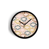 Soyut - Geometrik Temalı Modern Duvar Saati - 30cm - Önü Camlı Siyah Kasa - Sessiz Mekanizma, JH0371S30SKP