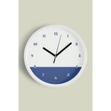 Soyut - Geometrik Temalı Modern Duvar Saati - 35cm - Önü Camlı Beyaz Kasa - Sessiz Mekanizma, JH0331S35BKP