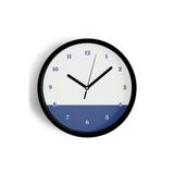 Soyut - Geometrik Temalı Modern Duvar Saati - 35cm - Önü Camlı Siyah Kasa - Sessiz Mekanizma, JH0331S35SKP