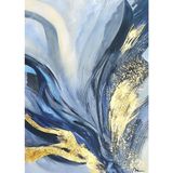 Soyut Gold El Yapımı Yağlı Boya Tablo 67x85cm