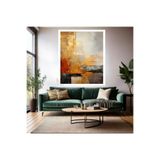Soyut Şık ve Sade Ahşap Çerçeveli MDF Tablo Modern Tablo Salon Tablosu Ev Dekorasyon Duvar Tablosu