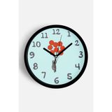 Soyut Tasarım Çocuk Odası Modern Duvar Saati - 25cm - Önü Camlı Siyah Kasa - Sessiz Mekanizma, JH0088S25SKP