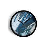 Soyut Tasarım Modern Duvar Saati - 25cm - Önü Camlı Siyah Kasa - Sessiz Mekanizma, JH0032S25SKP
