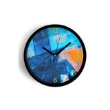 Soyut Tasarım Modern Duvar Saati - 30cm - Önü Camlı Siyah Kasa - Sessiz Mekanizma, JH0123S30SKP