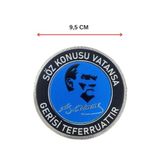 Söz Konusu Vatansa Gerisi Teferruattır" Cırtlı Arma Patch 9,5-153.10.227