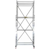 Sözbir 2X3 = 6 M Tekerlekli Alüminyum Teleskopik İskele 80X25 Çok Amaçlı/Pratik/Kolay
