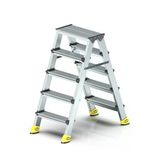 Sözbir 5+5 Çift Çıkışlı Premium Alüminyum Merdiven 50X20 Çok Amaçlı/Pratik/Kolay