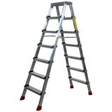 Sözbir 7+7 Çift Çıkışlı Premium Alüminyum Merdiven 20X50 Çok Amaçlı/Pratik/Kolay