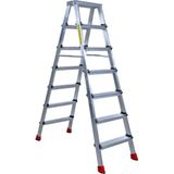 Sözbir 7+7 Çift Çıkışlı Premium Alüminyum Merdiven 50X20 Çok Amaçlı/pratik/kolay
