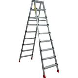 Sözbir 9+9 Çift Çıkışlı Premium Alüminyum Merdiven Çok Amaçlı/Pratik/Kolay