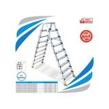 Sözbir 9+9 Gold Alüminyum Çift Çıkışlı Merdiven