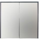 Sözcan Group Aras Antrasit Atlantik Çam 65x75x15 cm Aynalı Üst Dolap