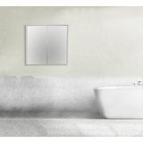 Sözcan Group Dicle Beyaz 80x75x15 cm Aynalı Üst Dolap