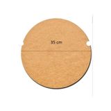 Sözen Home Design 1 Adet 35 Cm Çap 3 Mm (2.7 MM) Ham Mdf Duralit Daire Plaka Supla Tabanı