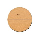 Sözen Home Design 1 Adet 40 Cm Çap 3 Mm (2.7 MM) Ham Mdf Duralit Daire Plaka Supla Tabanı