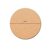 Sözen Home Design 1 Adet 50 Cm Çap 3 Mm (2.7 MM) Ham Mdf Duralit Daire Plaka Supla Tabanı