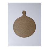 Sözen Home Design Ahşap Boyanabilir Yuvarlak Sunum Tahtası mutfak dekoru , duvar obje 35 x 25 cm