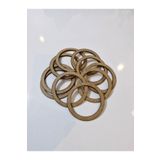 Sözen Home Design Ham Mdf -10-cm Çapında 5'li Kasnak Seti 3mm-kalınlık-düş Kapanı Ve Makrome Örgü Çemberi Kasnak