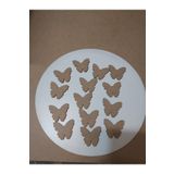 Sözen Home Design Kelebek Obje 25 Adet Boyanabilir 5 X 5 Cm Kapı Duvar Süsü Figür