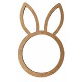 Sözen Home Design Tavşan Kulaklı Kasnak, Tavşan Kasnak 27x17 3mm Kalınlık Ham Mdf