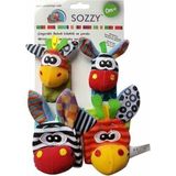 Sozzy Çıngıraklı Çorap ve Bileklik Seti Renkli Tasarımlarla Bebekler İçin Eğlenceli Oyun 101