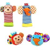 Sozzy Toys Çıngıraklı Çorap ve Bileklik Seti Ergonomik Tasarım ile Bebek Gelişimini Destekler