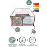 Sozzy Toys Kız Bebek ve Çocuk Oyun Alanı – Kaymaz Yumuşak Oyun Matı – Katlanabilir Güvenli Oyun Zemini - Pembe - 120 x 120 cm
