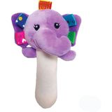 Sozzy Toys Peluş Çıngıraklı Fil Diş Kaşıyıcı Oyuncak Bebekler İçin Renkli ve Eğlenceli - Mor