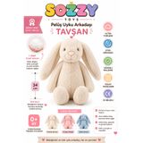 Sozzy Toys Uyku Arkadaşı Peluş Tavşan 34 cm Ultra Yumuşak Birinci Sınıf Elyaf Dolgulu Bebek Oyuncağı