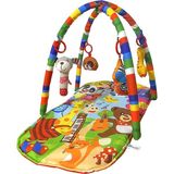 Sozzytoys Orman Hayvanlarım 80 x 60 cm Oyuncaklı Oyun Minderi Turuncu Renkli Çocuklar İçin