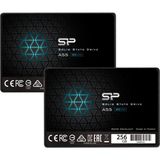 Sp Silicon Power Silicon Power 2'li Paket 256 GB SSD 3D Nand A55 Slc Önbellek Performansını Artırın Sata Iıı 2,5" 7 mm (0,28") Dahili Katı Hal Sürücüsü